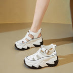 Sandalias deportivas de plataforma con tacón alto