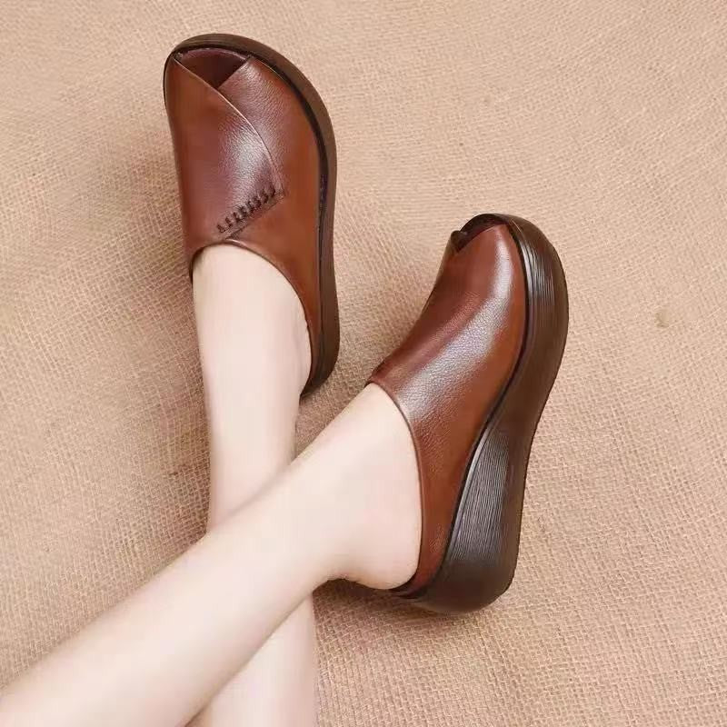 Pantuflas ortopédicas de piel auténtica