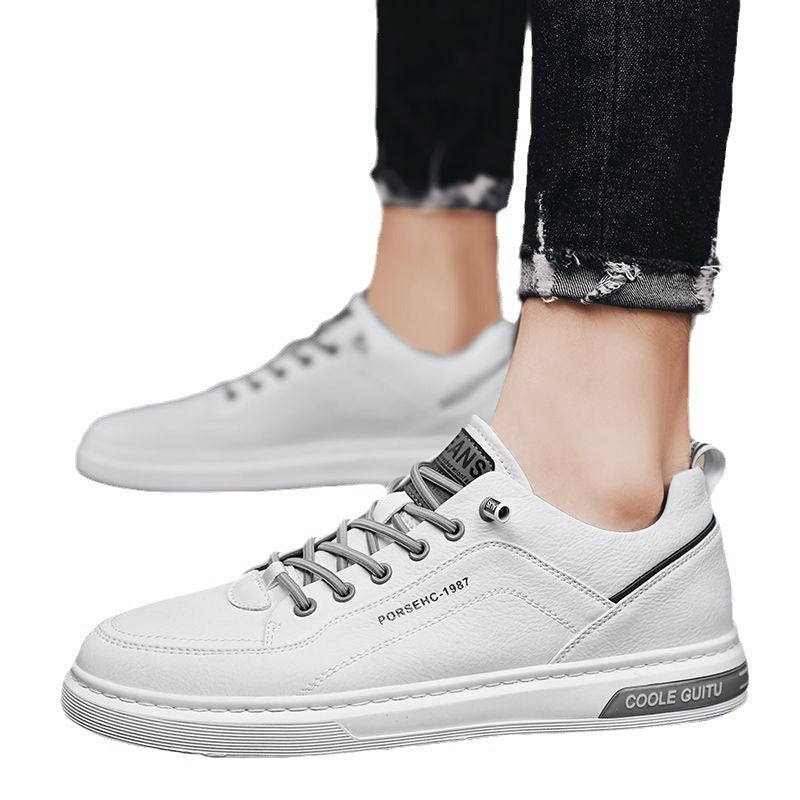 Zapatillas planas blancas para hombre