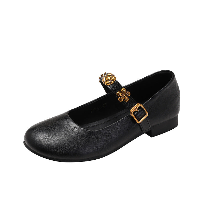 Zapatos Mary Jane de piel en rojo – nuevo modelo