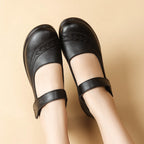Zapatos de madre de piel de vacuno de primera capa
