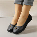 Zapatos de piel con suela blanda y diseño floral