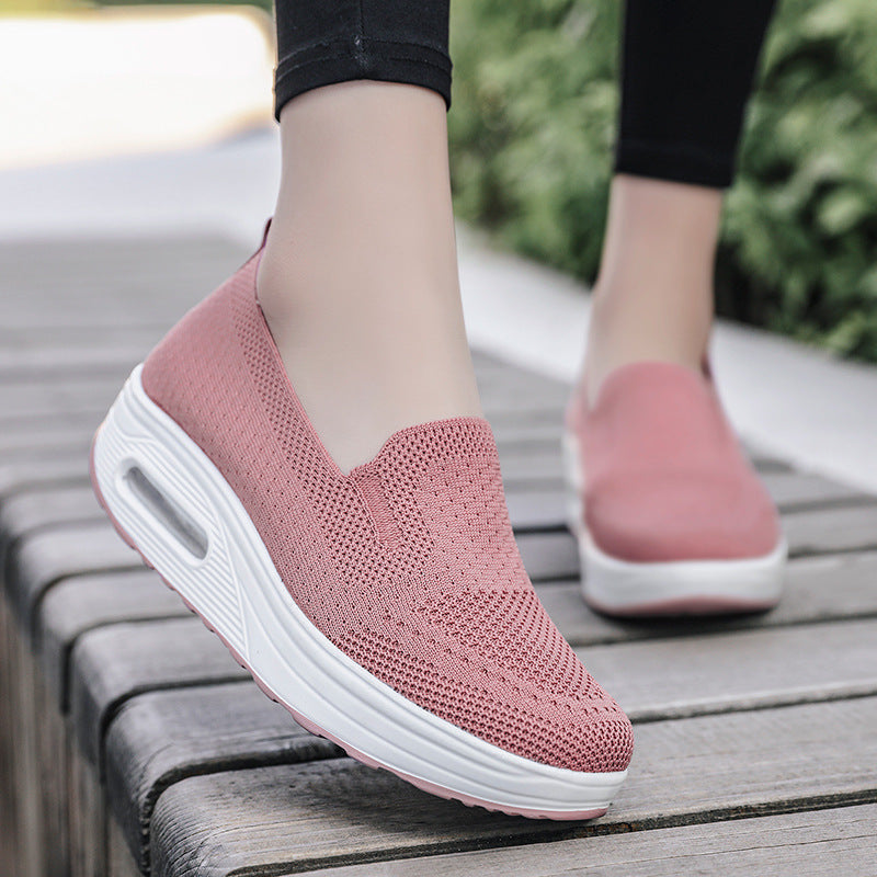 Zapatos de malla transpirable de color sólido 2025
