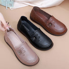 Zapatos cuero suave antideslizante