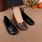 Zapatos ortopédicos de piel cruzada