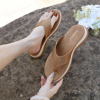 Chanclas antideslizantes con diseño de diamante