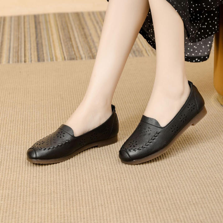 Zapatos casuales de piel genuina ligeros