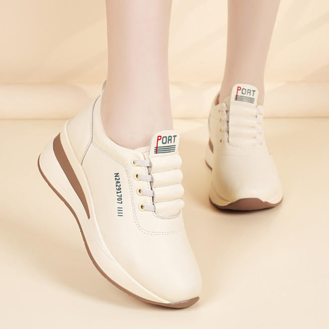 Zapatos de piel – plataforma antideslizante, para caminar
