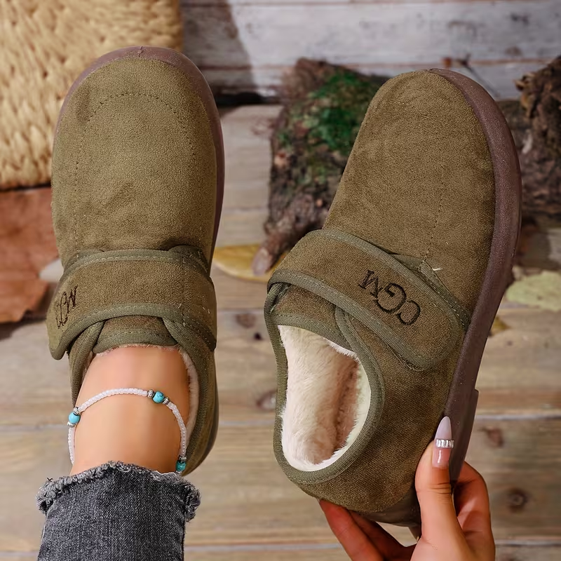 Pantuflas de Invierno Cómodas con Velcro
