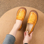 Zapatos de cuero punta redonda muy suaves