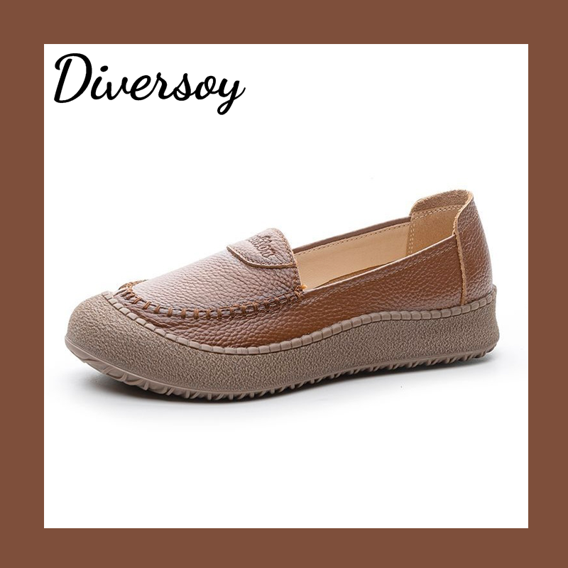 Zapatos de suela blanda 100% de piel de vaca auténtica.