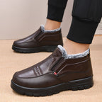 Botas de nieve de cuero impermeables