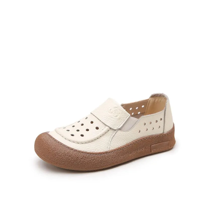 Sandalias cuero genuino orificios