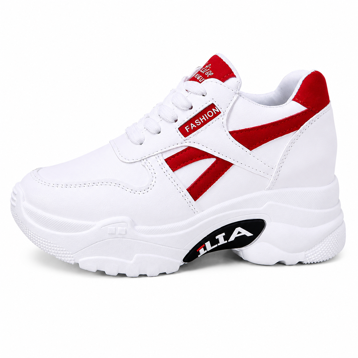 Zapatos casuales ortopédicos de plataforma de cuero