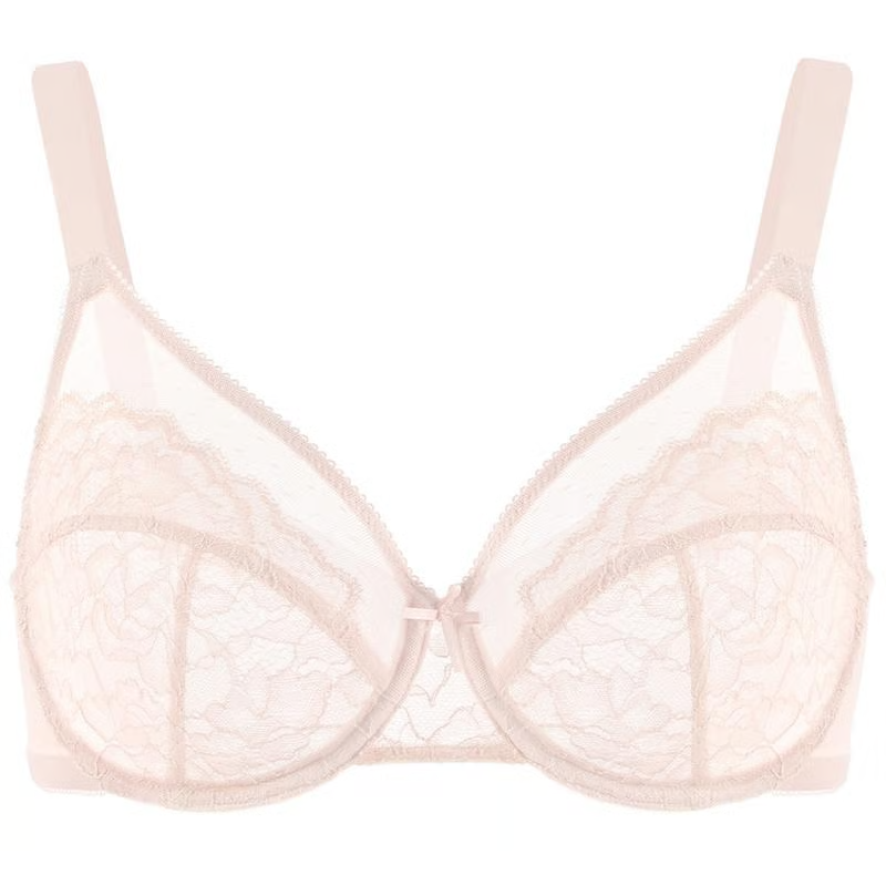 ✨HSIA Enchante Sujetador de encaje floral de talla grande con aros, sin forro, sin relleno y cobertura total Outdoorfun👙