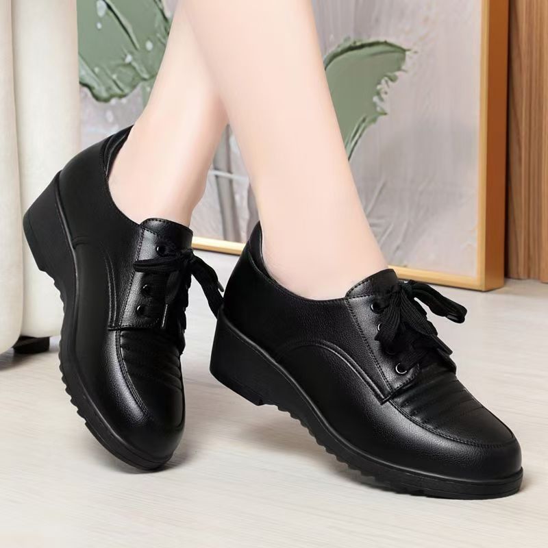 Zapatos de plataforma plisados
