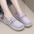 Zapatos casuales ligeros sin cordones con suela gruesa