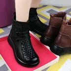 [100% piel de vacuno]botas cortas de moda