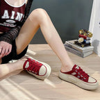 Medias pantuflas con punta cerrada para mujer
